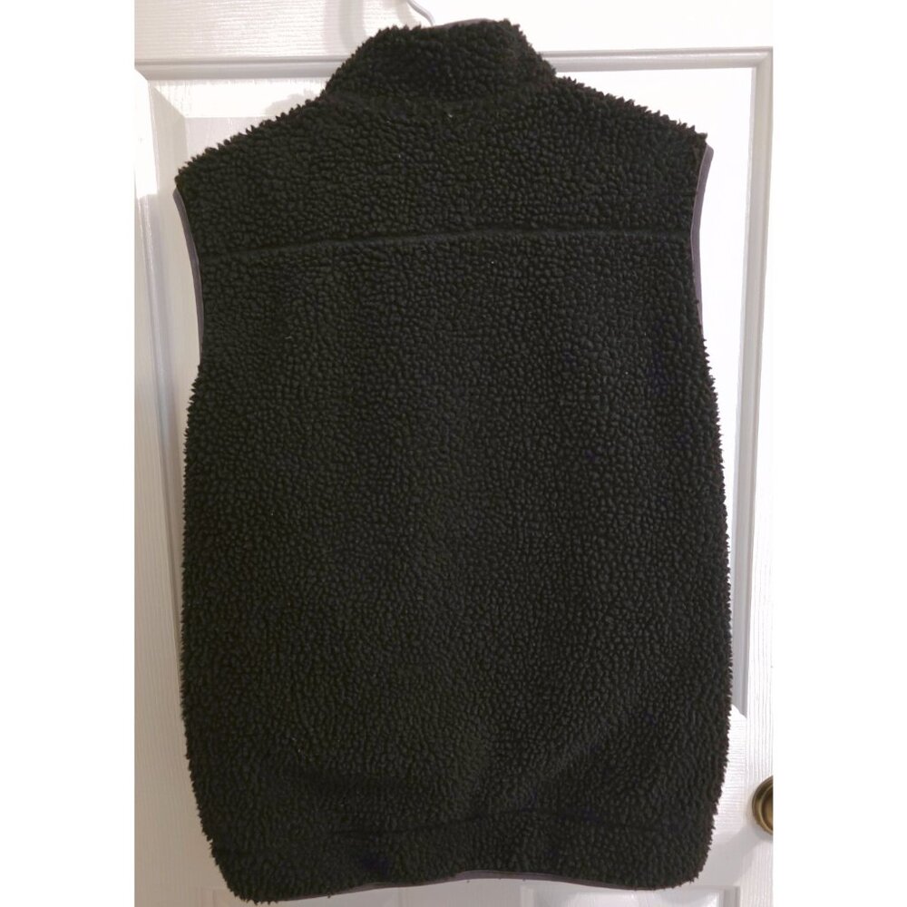 Jockey Black Sherpa Fleece Zip-Up Vest — Men’s Medium - Picture 3 of 7